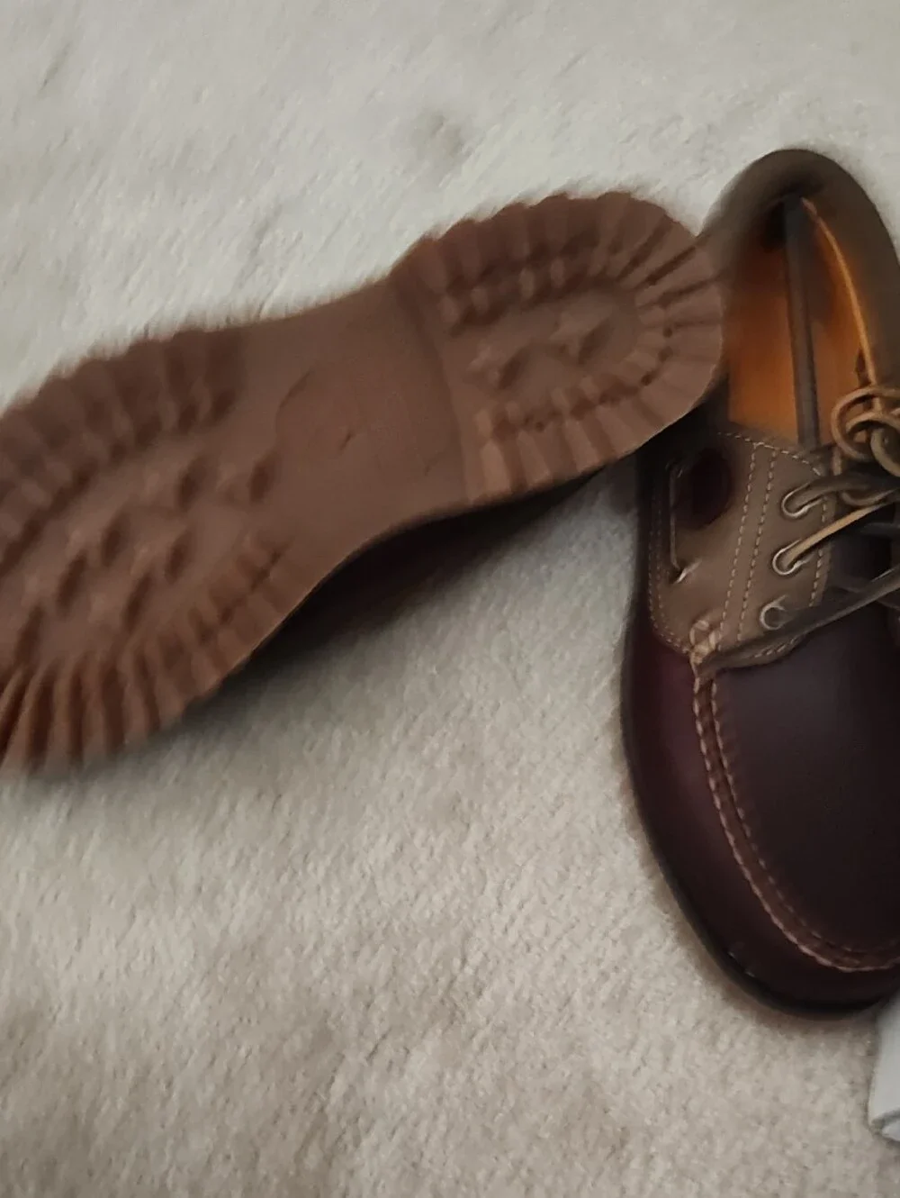 Timberland Brown and Tan Leather Boat Shoes